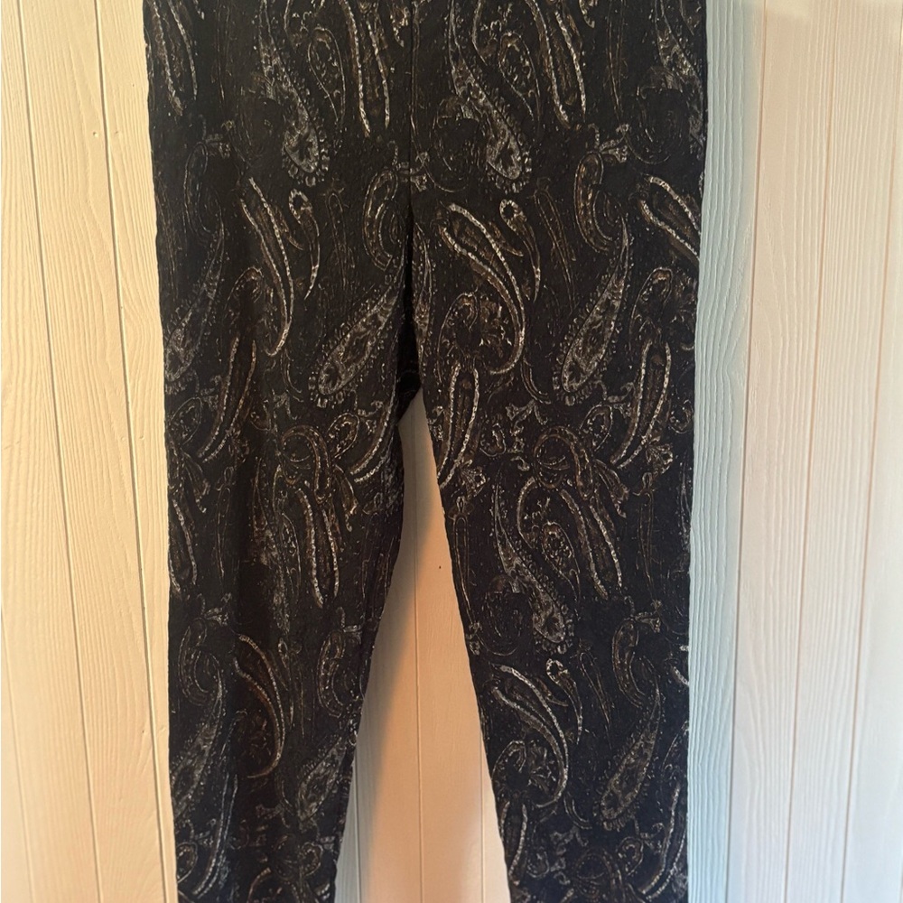 Women’s J’envie New York Paisley Stretch Pants Size 4 NWT